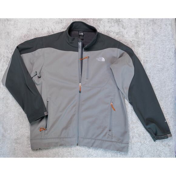 The North Face Black Gray Fleece Full Zip Bionic Apex Jacket Mens Size XL - Picture 1 of 13